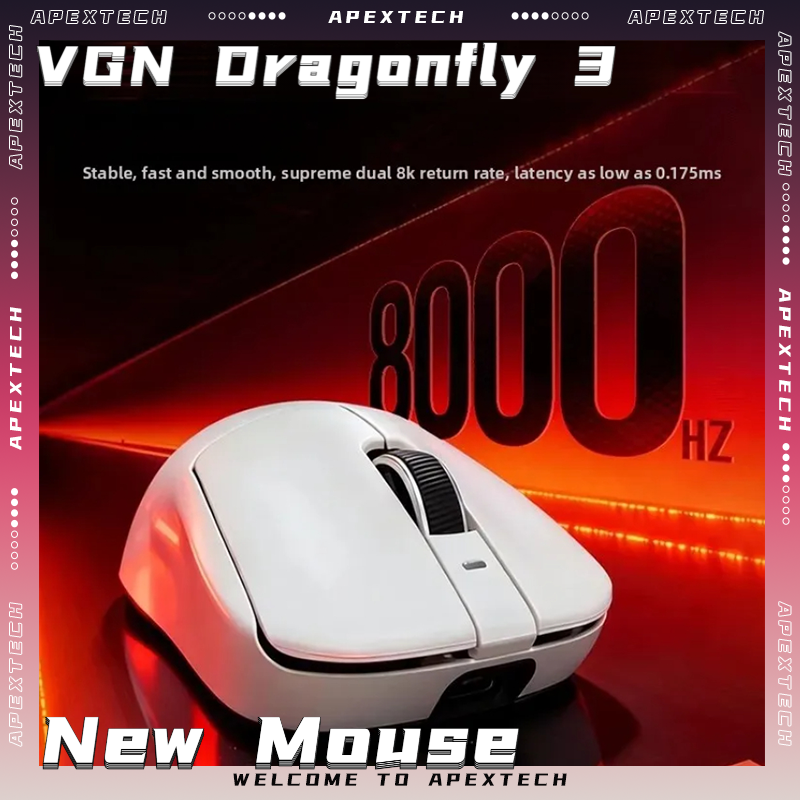 Mouse Gaming Esports - VGN Dragonfly3 PRO Max Ultimate Bluetooth