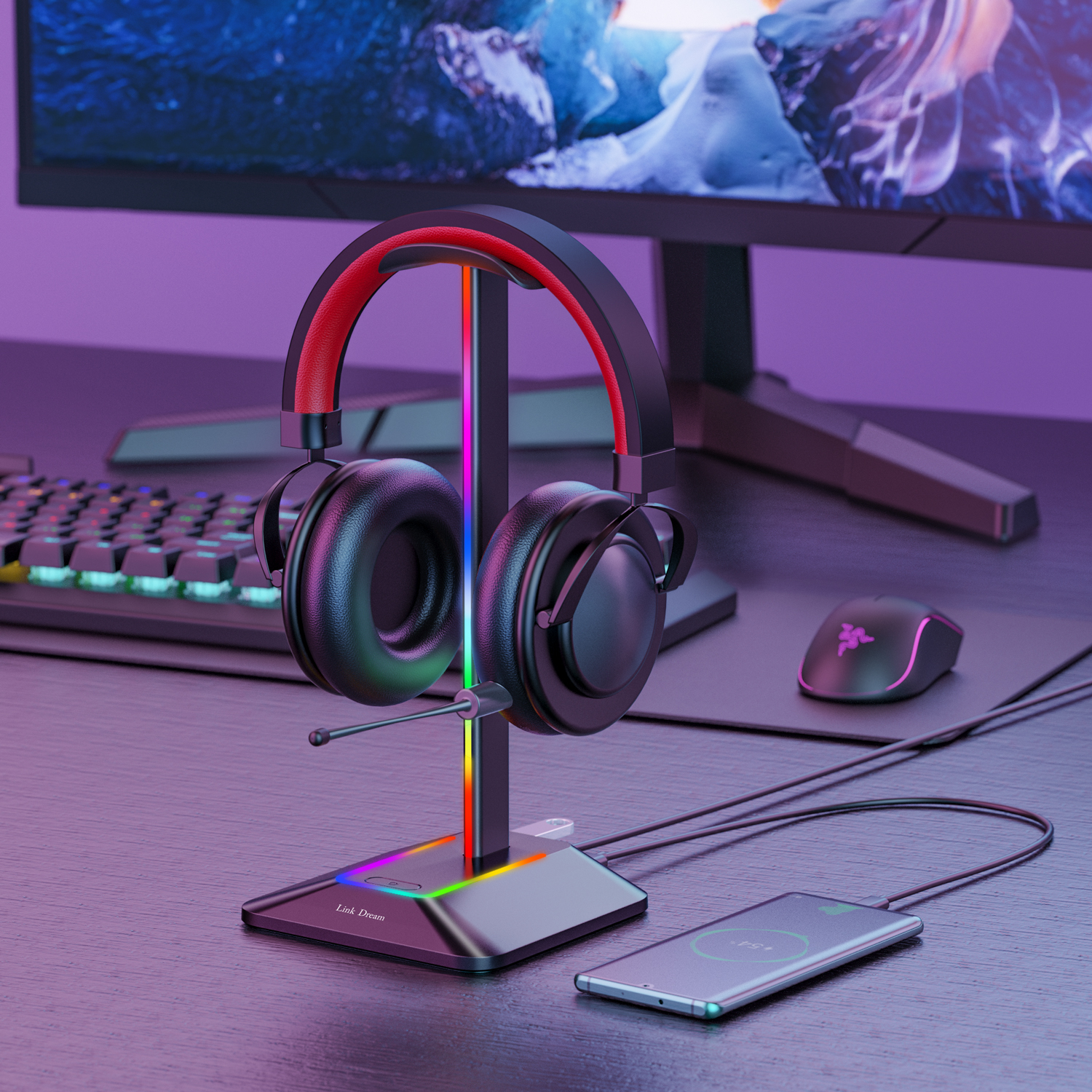 New Bee Z8 RGB Headphones Stan - Esports Gaming Desk บทวิจารณ์และราคา