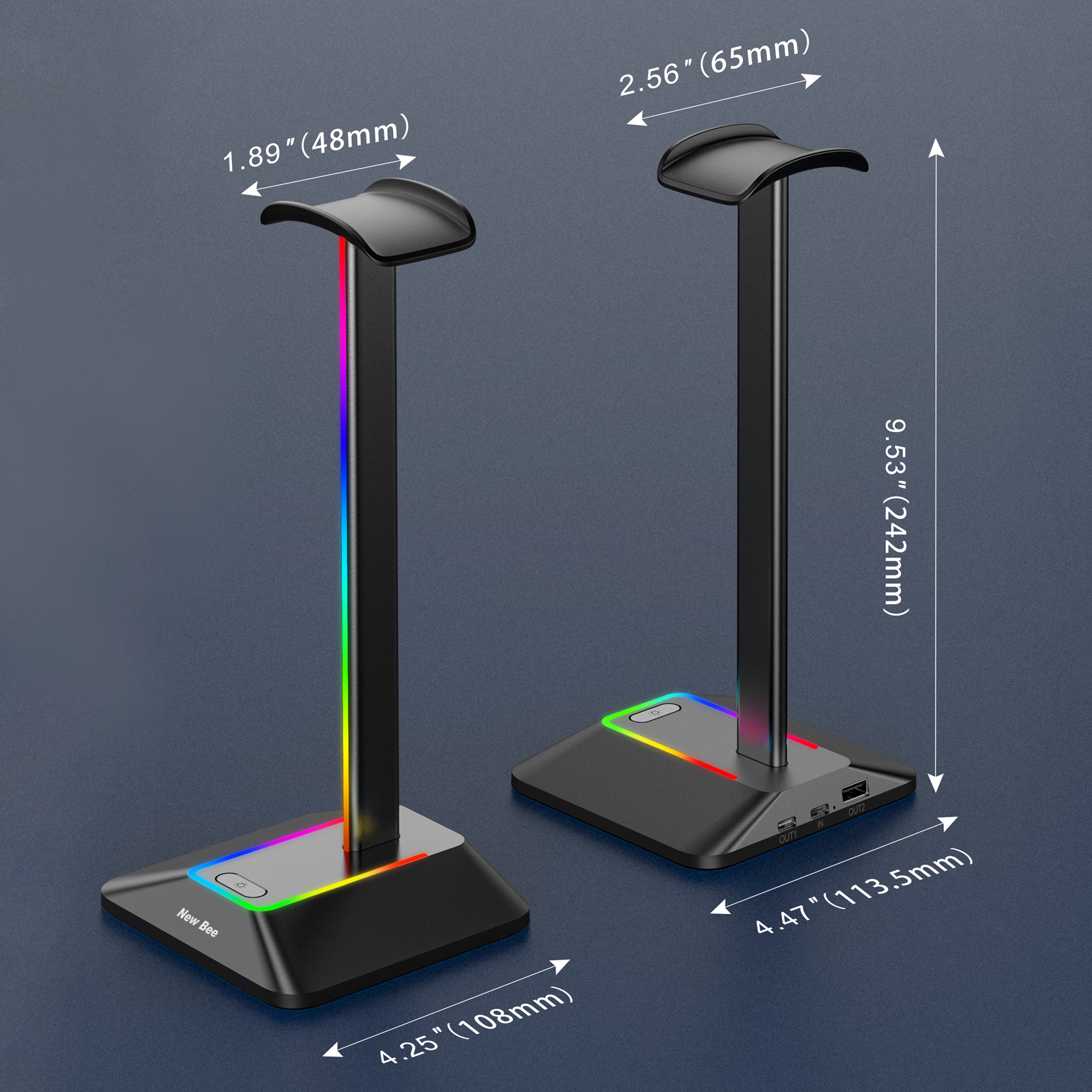 New Bee Z8 RGB Headphones Stan - Esports Gaming Desk บทวิจารณ์และราคา
