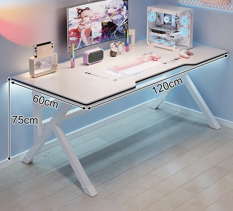 White Wooden Computer Desks De - Esports Gaming School บทวิจารณ์และราคา
