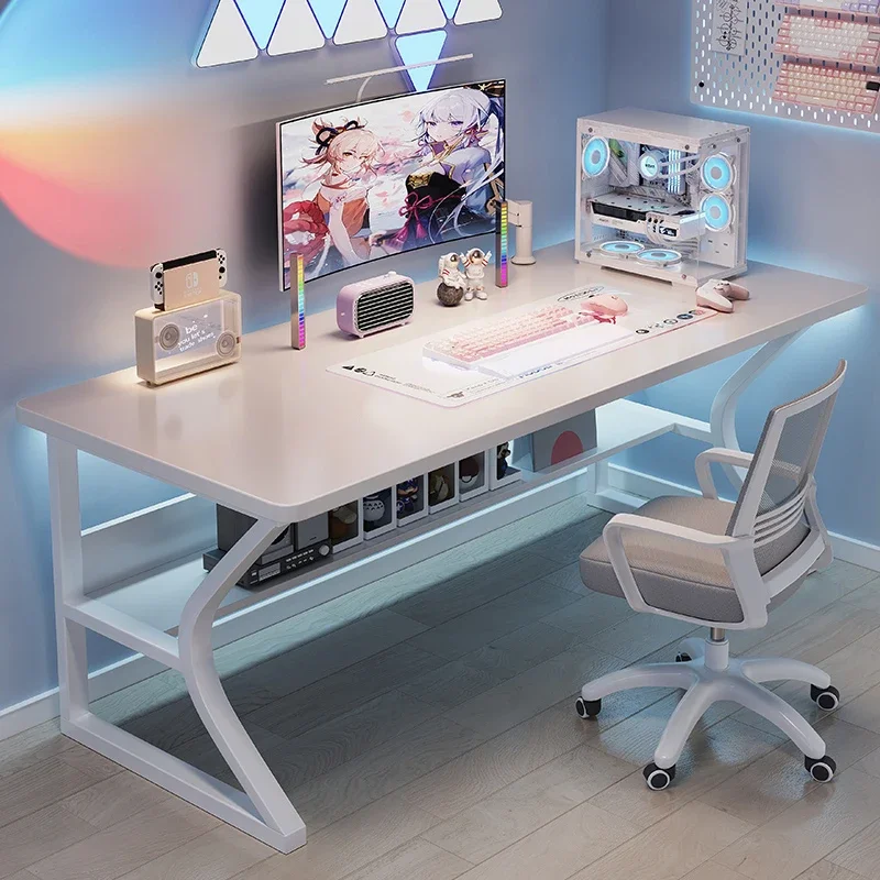 White Wooden Computer Desks De - Esports Gaming School บทวิจารณ์และราคา