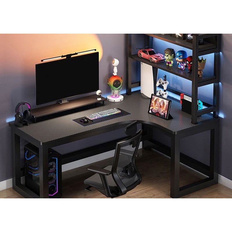 L Shaped Corner Computer Gamin - Esports Gaming School บทวิจารณ์และราคา