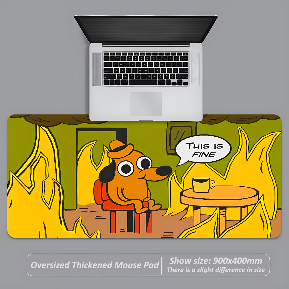 This Is Fine Dog Dachshund Mou - Esports Gaming Desk บทวิจารณ์และราคา