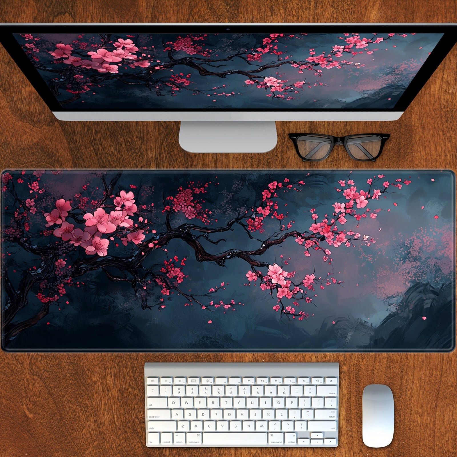 Night Cherry Blossom gaming mo - Esports Gaming Desk บทวิจารณ์และราคา