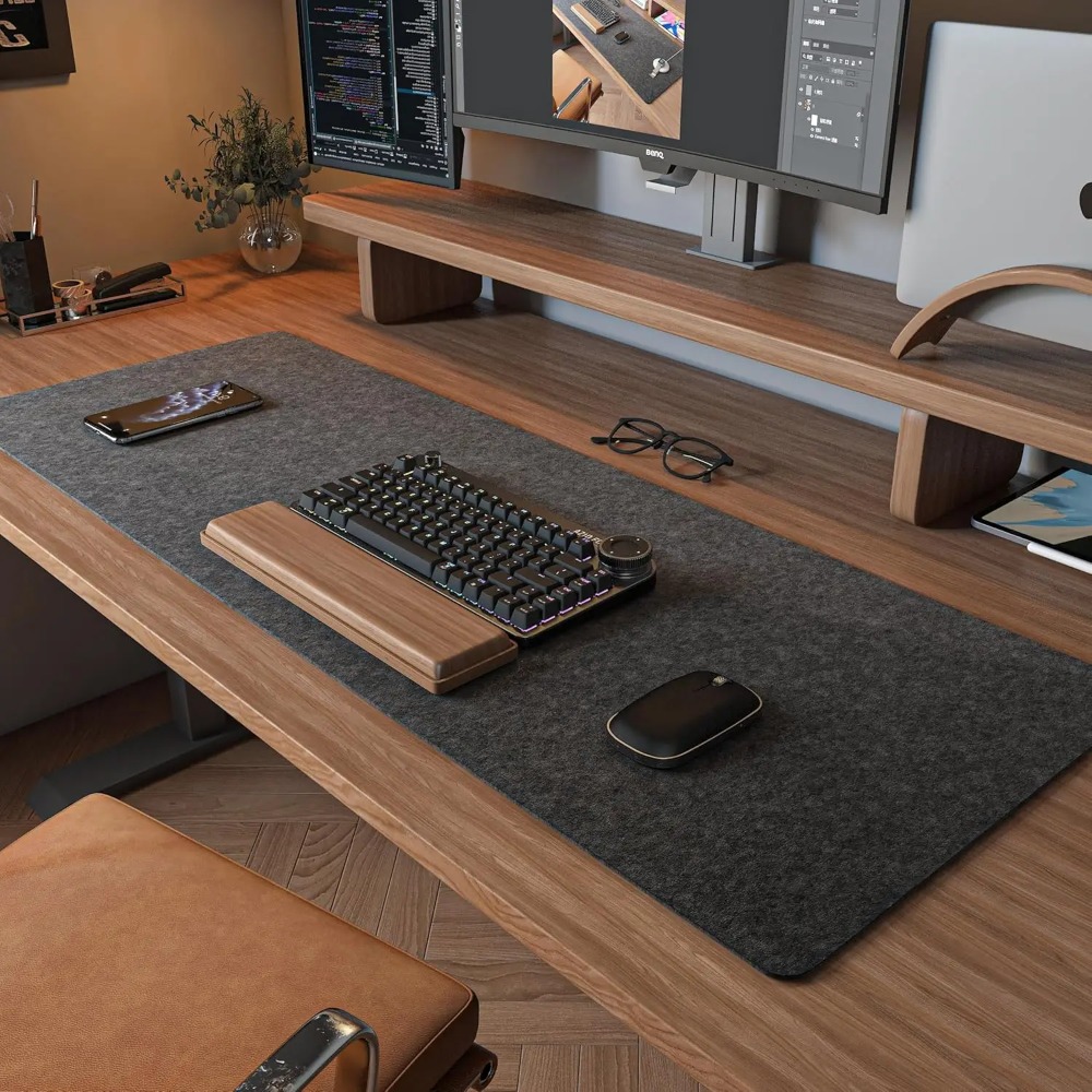 Felt Desk Mat Computer Mat for - Esports Gaming Desk บทวิจารณ์และราคา
