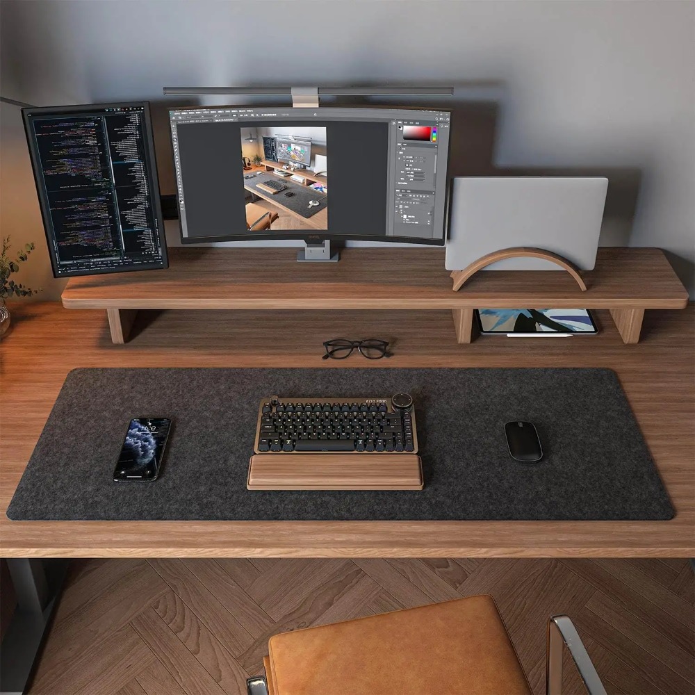 Felt Desk Mat Computer Mat for - Esports Gaming Desk บทวิจารณ์และราคา