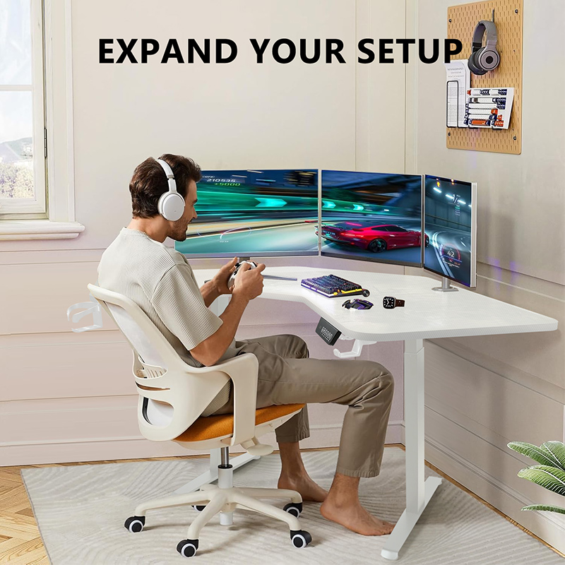 L Shaped Electric Height Adjus - Esports Gaming School บทวิจารณ์และราคา