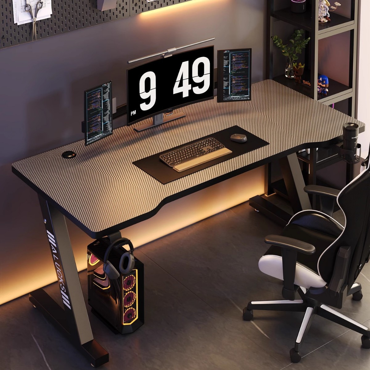 Home Office Computer Desk Smar - Esports Gaming School บทวิจารณ์และราคา