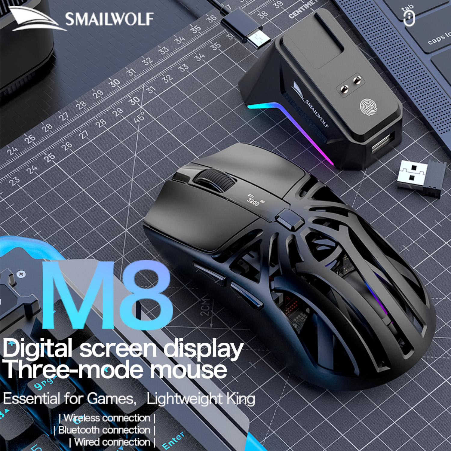 SMAILWOLF M8 Bluetooth three-m - Esports Gaming Laptop บทวิจารณ์และราคา