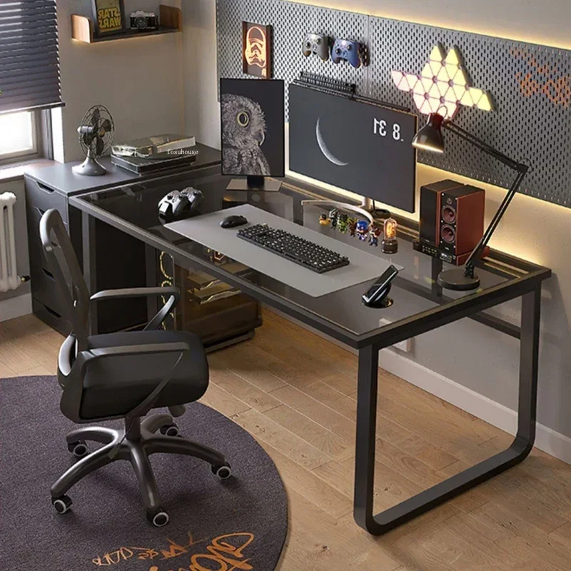 Computer Desks Tempered Glass  - Esports Gaming School บทวิจารณ์และราคา