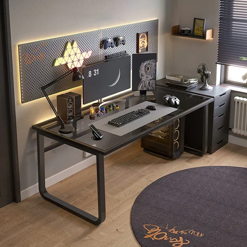 Computer Desks Tempered Glass  - Esports Gaming School บทวิจารณ์และราคา