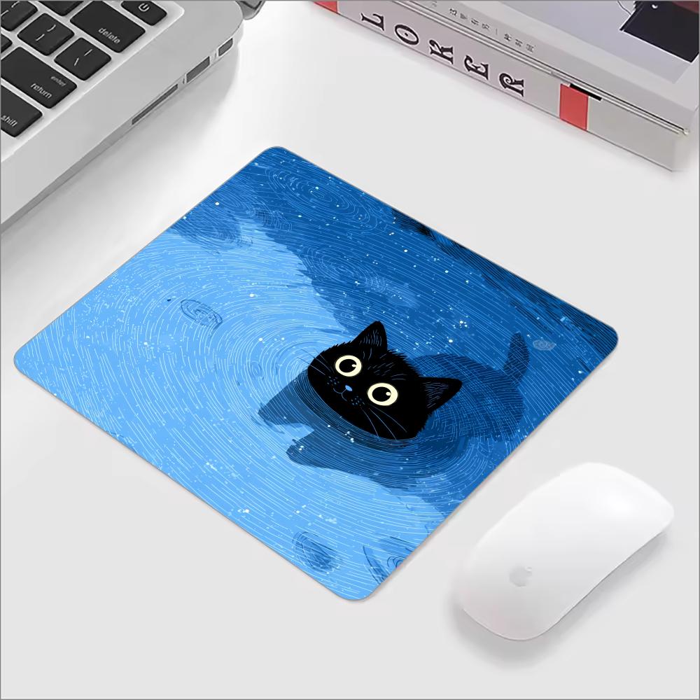 Cute Black Cat Glass Mouse Pad - Mouse Gaming Esports บทวิจารณ์และราคา