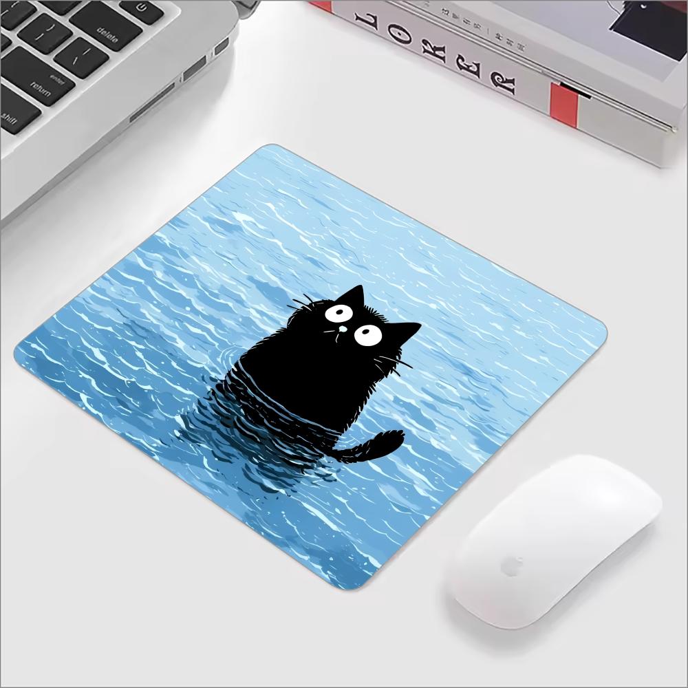 Cute Black Cat Glass Mouse Pad - Mouse Gaming Esports บทวิจารณ์และราคา