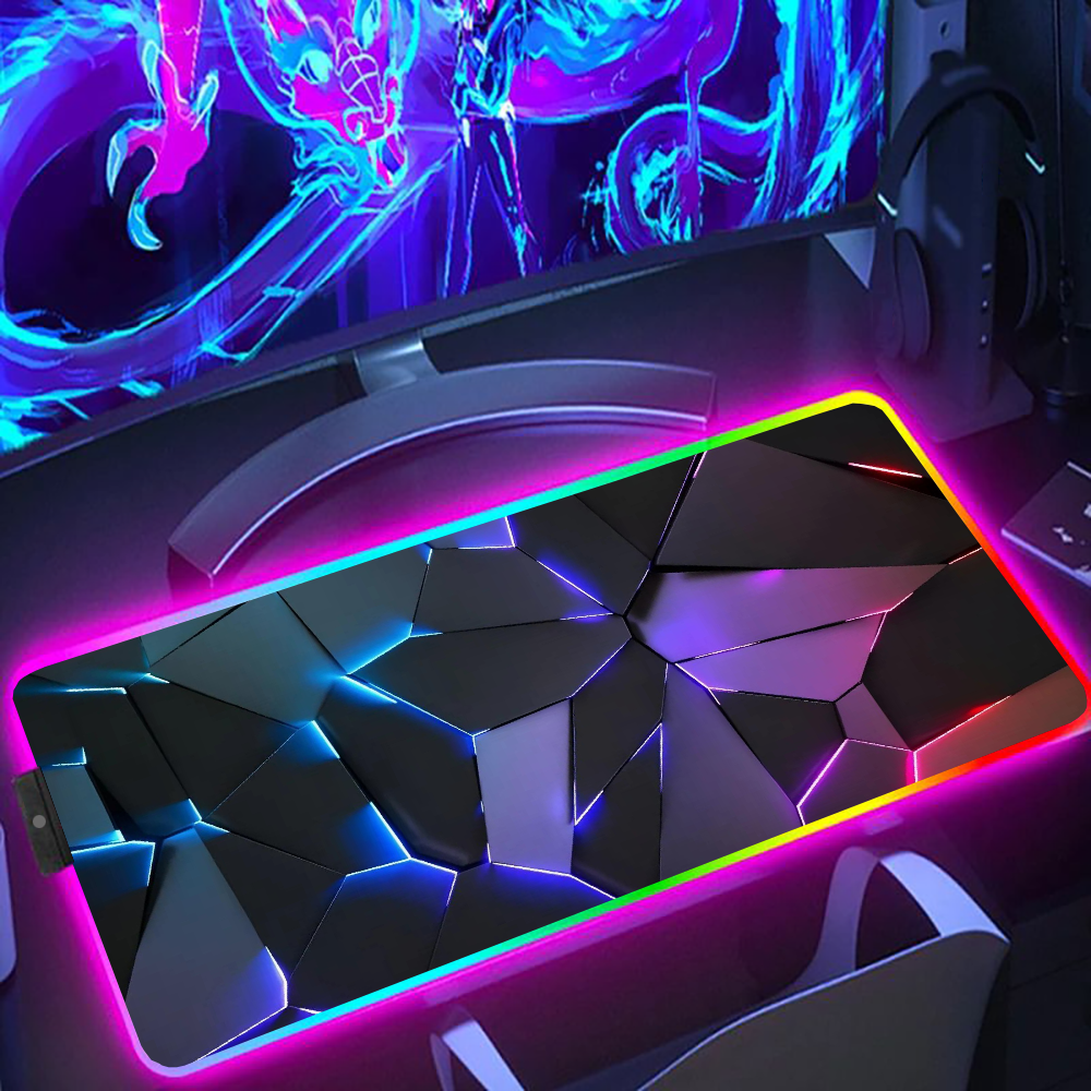 LED Lighting RGB Mouse Pad E-s - Esports Gaming Laptop บทวิจารณ์และราคา
