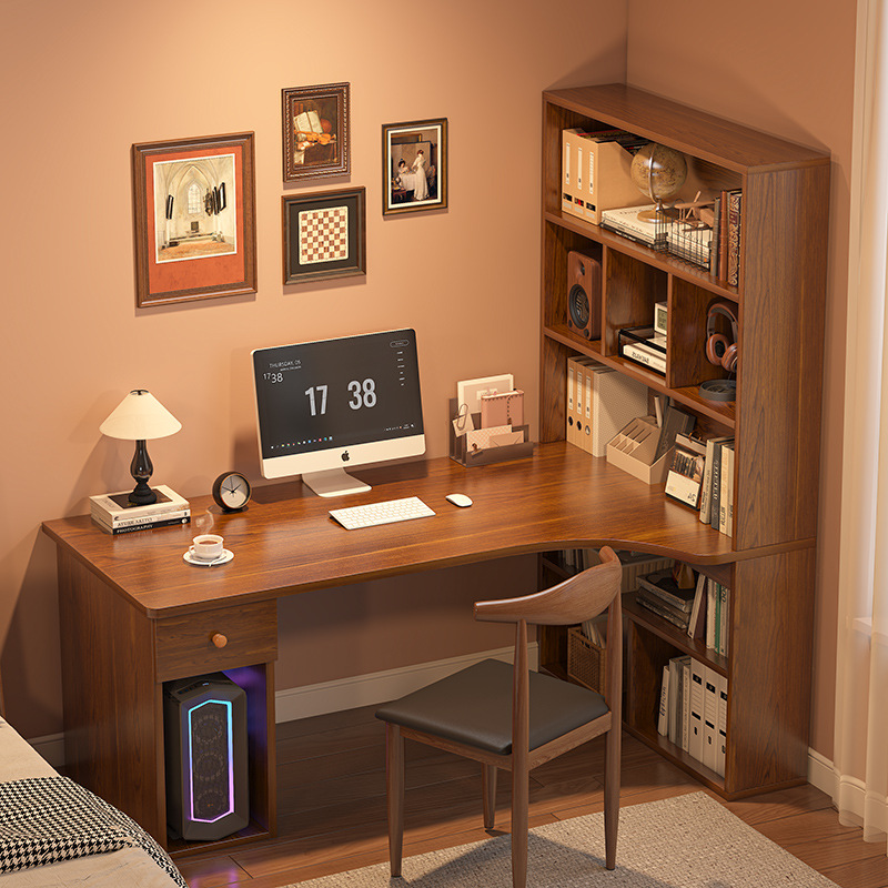 Modern Computer Desk Bookshelf - Esports Gaming School บทวิจารณ์และราคา